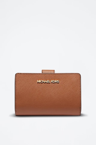 Leren Portefeuille - Camel