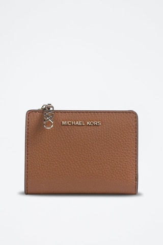 Leren Portefeuille Empire Medium Snap Coin Billfold - Bruin