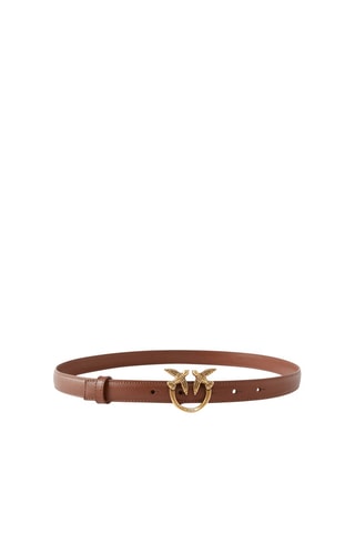 Kalfsleren Riem Love Berry - Bruin