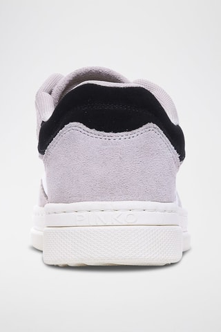 Leren Sneakers Mandy - Wit en Grijs