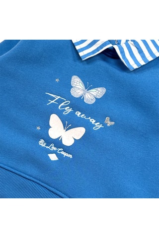 Camisola efeito ilusório - Azul 