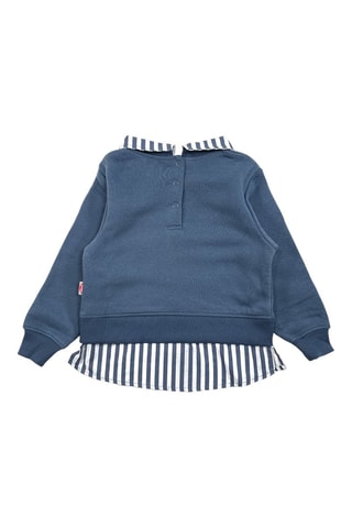 Camisola efeito ilusório - Azul-marinho 