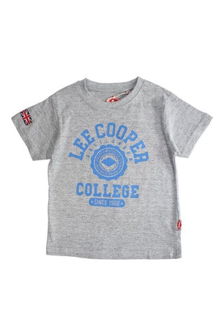 T-shirt - Cinzento e azul
