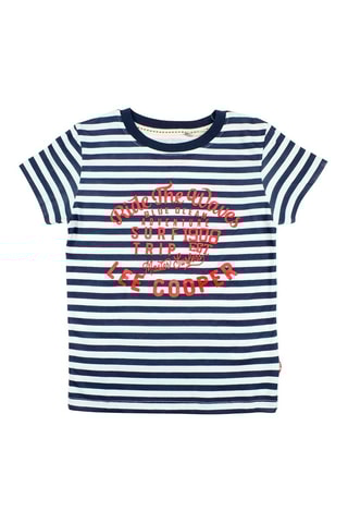 T-shirt Azul-marinho e branco 