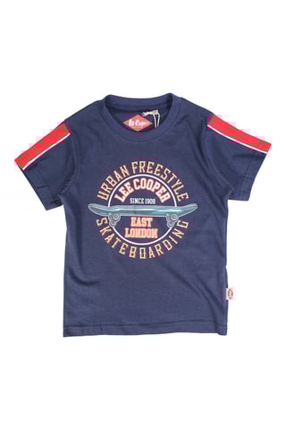 T-shirt - Azul-marinho e vermelho