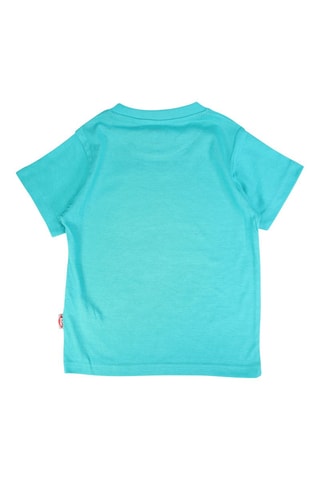 T-shirt - Turquesa e branco