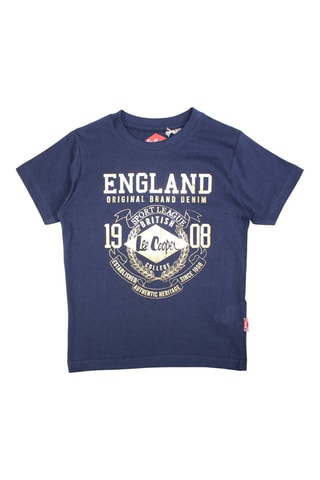 T-shirt - Azul-marinho e dourado