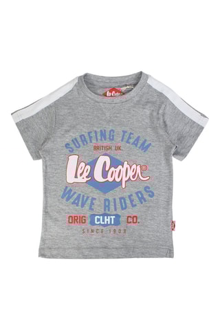 T-shirt - Cinzento e branco
