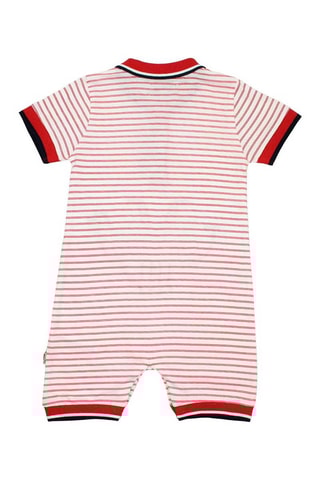 Macacão curto Vermelho e branco 