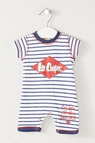 Macacão curto - Branco e azul-marinho - Lee Cooper