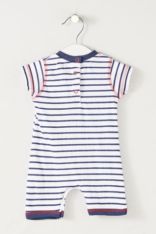 Macacão curto - Branco e azul-marinho - Lee Cooper