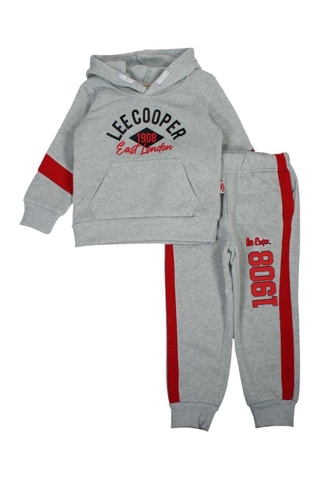 Sweat com capuz e calças de treino - Cinzento - Lee Cooper