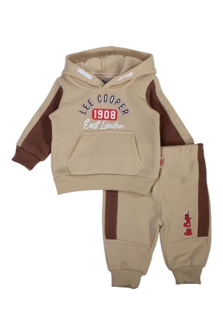 Sweat com capuz e calças de treino - Bege - Lee Cooper