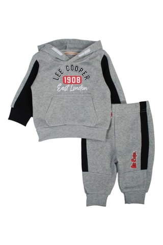 Sweat com capuz e calças de treino - Cinzento - Lee Cooper