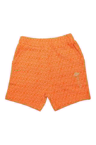 T-shirt e calções Laranja e branco 