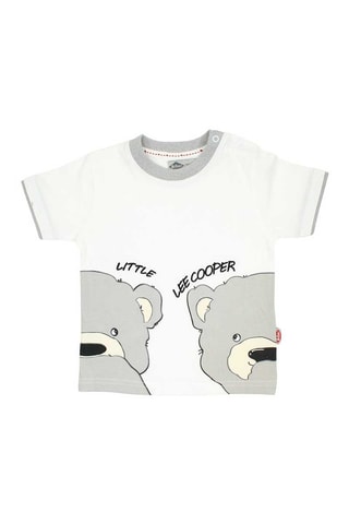T-shirt e calções Cinzento e branco 