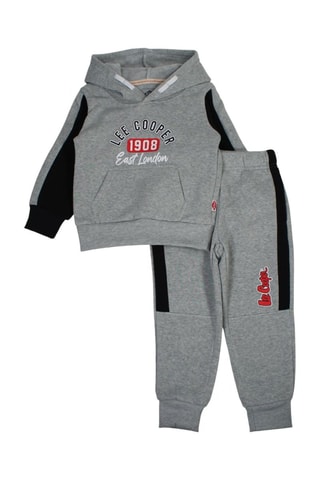 Sweat com capuz e calças de treino - Cinzento - Lee cooper