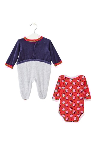 Conjunto 4 peças - Cinzento-claro e azul-marinho - Lee cooper