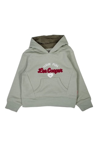 Sweat com capuz e calças de treino - Salva e caqui - Lee cooper