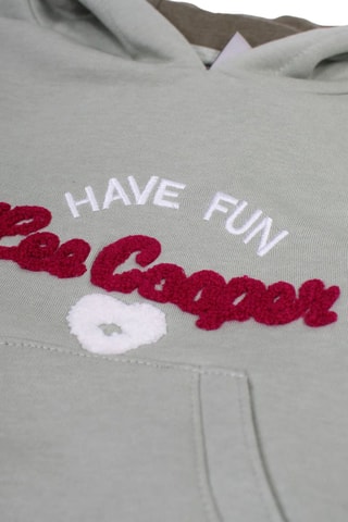 Sweat com capuz e calças de treino - Salva e caqui - Lee cooper