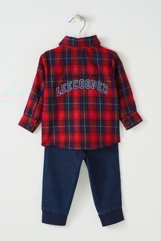 Conjunto 3 peças Vermelho e azul-marinho - Lee Cooper
