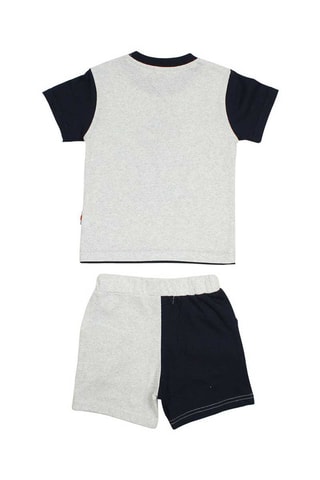 T-shirt e calções Azul-marinho e cinzento 