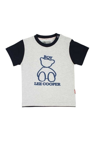 T-shirt e calções Azul-marinho e cinzento 