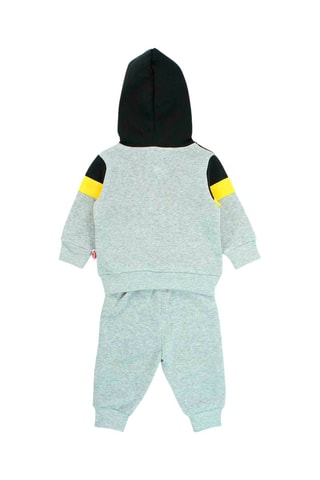 Sweat de capuz e calças de treino Cinzento mesclado 