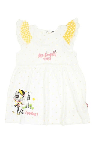 Vestido e calças Amarelo e branco 