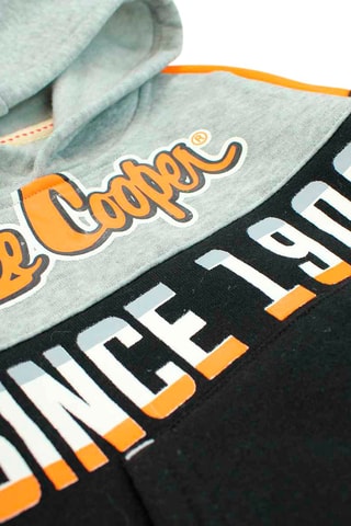 Sweat de capuz e calças de treino Cinzento mesclado 