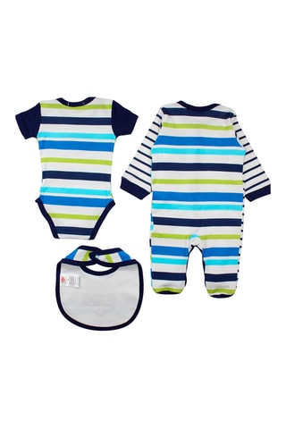 Conjunto 3 peças Azul e verde 