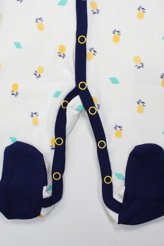 Conjunto 3 peças Branco e amarelo 