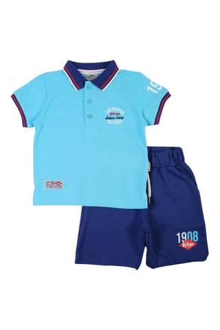 Polo e calções - Azul - Lee cooper