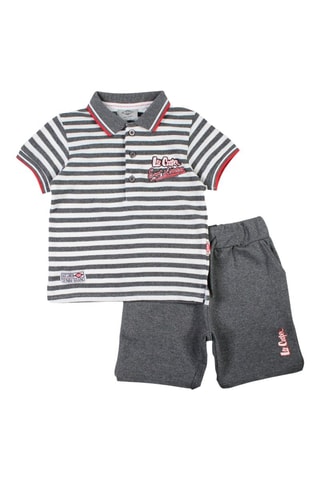 Polo e calções - Cinzento - Lee cooper