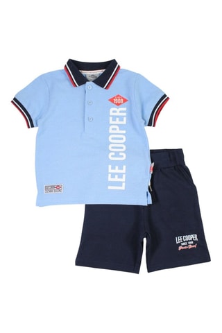 Polo e calções - Azul - Lee cooper