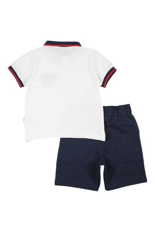 Polo e calções - Branco - Lee Cooper