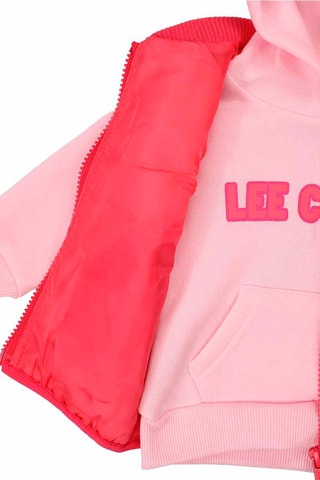 Sweat com capuz, blusão e calças de treino - 
Rosa e fúcsia 