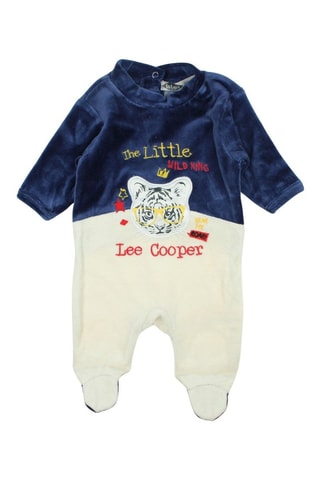 Babygro em veludo - Azul-marinho - Lee Cooper