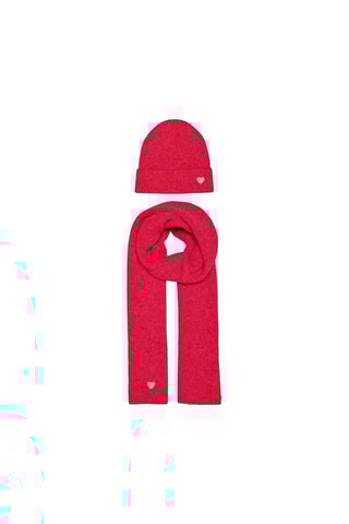 Bonnet et écharpe - Rouge