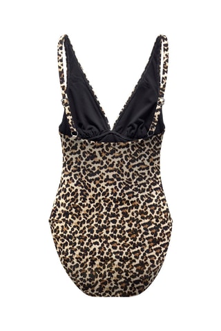 Maillot 1 pièce - Beige et marron