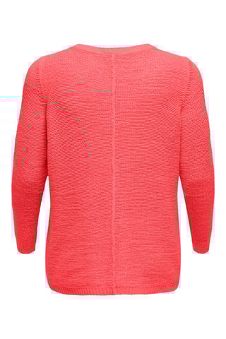 Pull en maille point mousse - Corail