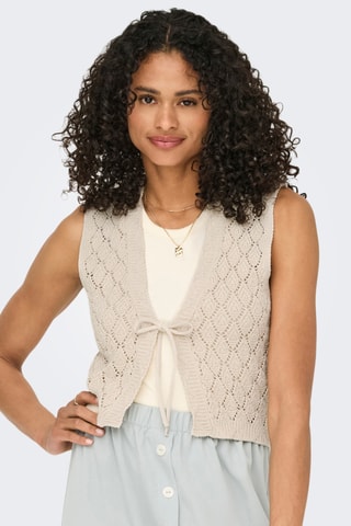 Gilet sans manches - Ecru