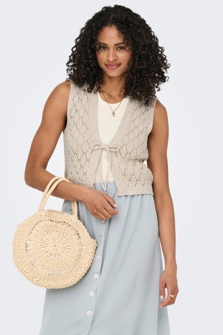 Gilet sans manches - Ecru
