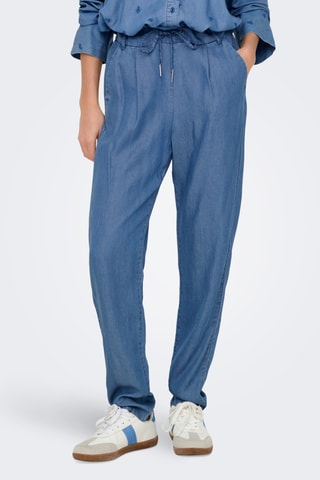 Pantalon en jean taille haute - Indigo