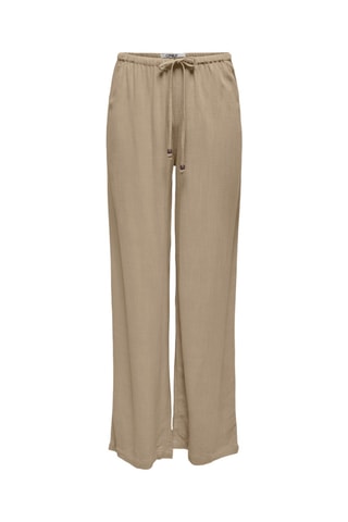 Pantalon taille haute - Beige