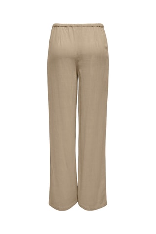 Pantalon taille haute - Beige