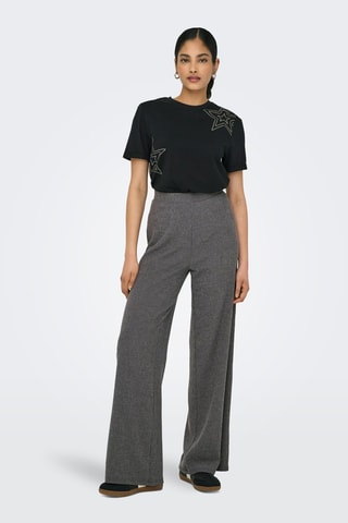 Pantalon wide legs - Gris