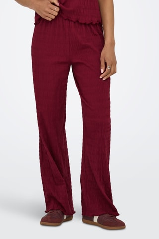 Pantalon taille haute - Bordeaux