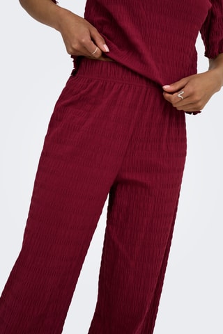 Pantalon taille haute - Bordeaux