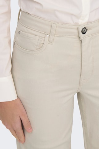 Pantalon taille haute en coton biologique - Ecru